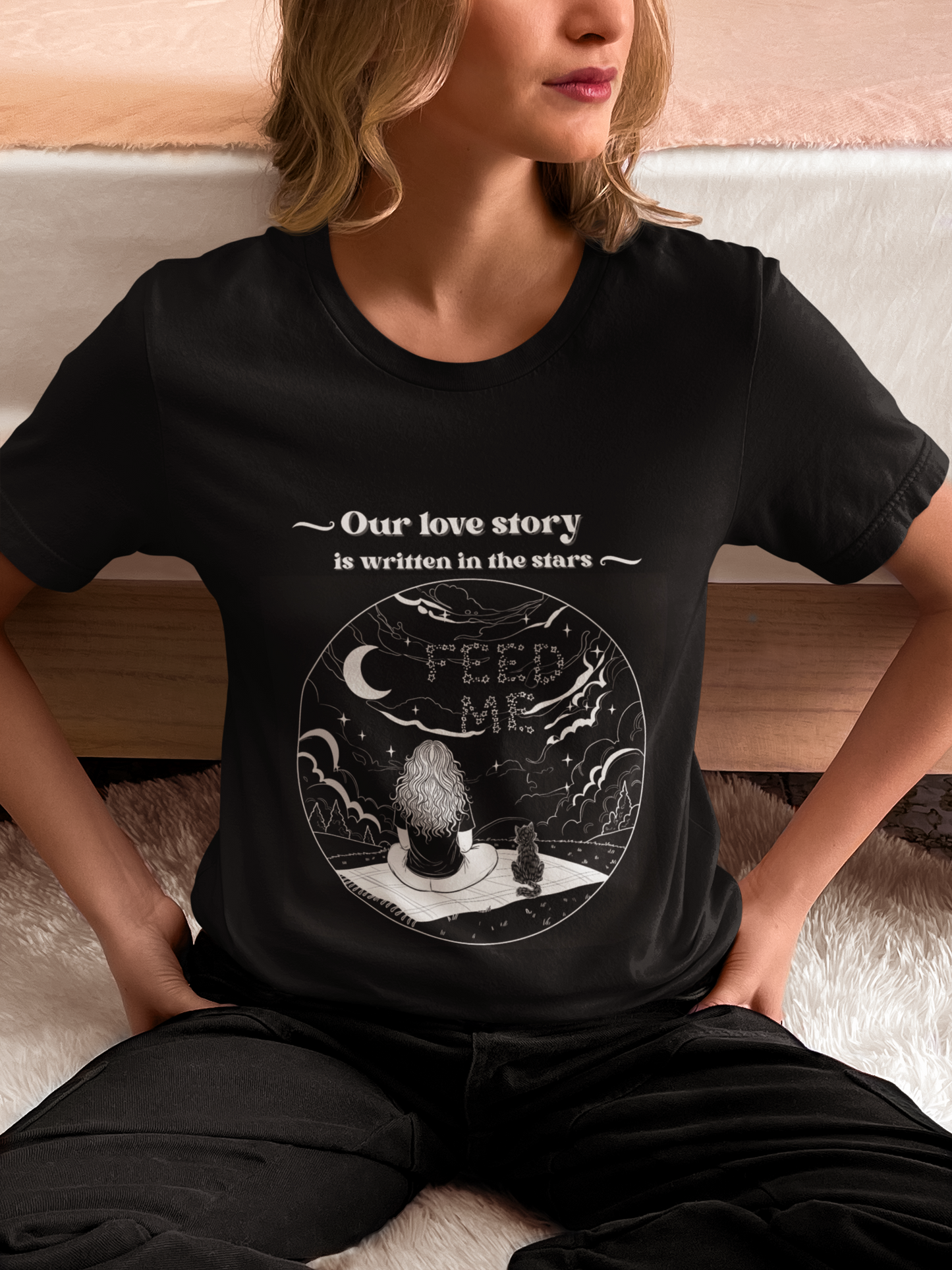 Our Love Story Cat Mom T-Shirt - For the Cat Mom Who Understands - Cat Lady