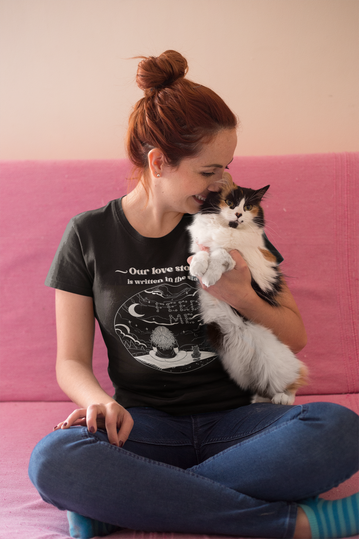 Our Love Story Cat Mom T-Shirt - For the Cat Mom Who Understands - Cat Lady